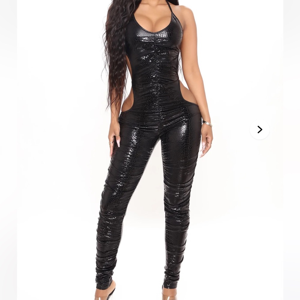 Fashion Nova black sexy jumpsuit with tags